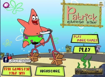 Патрик и его велосипед играть