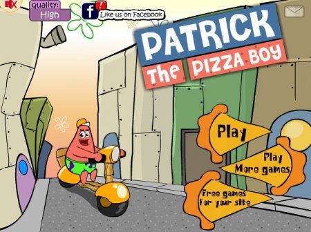 Доставка пиццы с Патриком играть