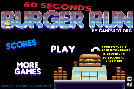 Погоня за бургерами – играть у нас онлайн