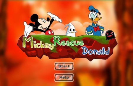 Микки спасает Дональда - играть онлайн