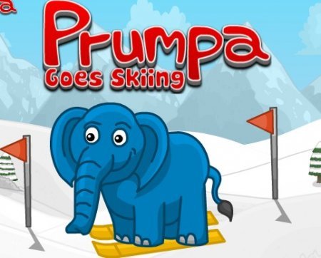 Слон на лыжах играть