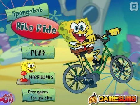 Губка Боб на новом велосипеде играть