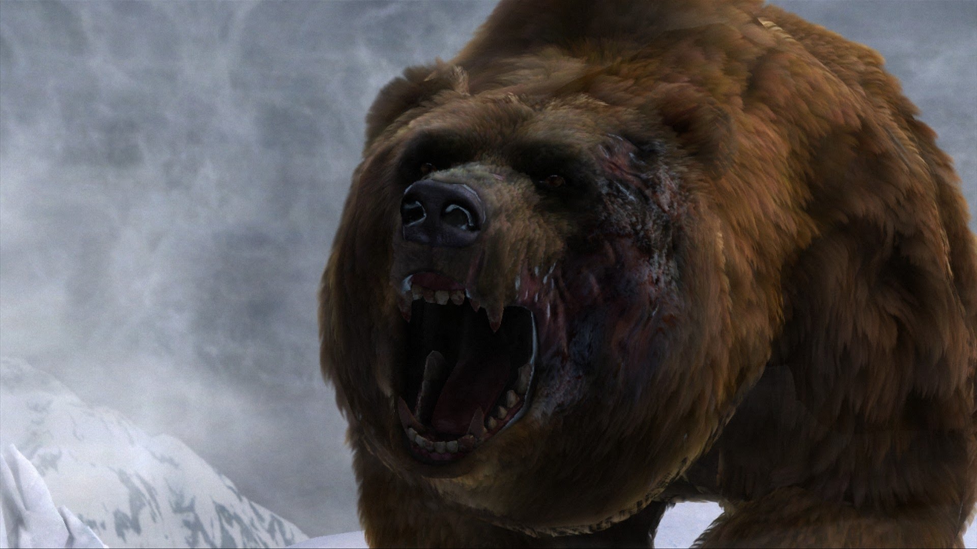 Разъярил медведя. Cabela's Dangerous hunts 2013. Кабелас дангероус Хантс 2013. Гигантский Короткомордый медведь. Медведь Гризли оскал.